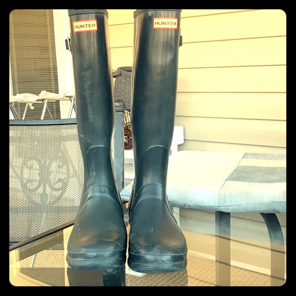 Hunter rain boots size 10F